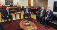 Özgür Özel, Kafkas Dernekleri Federasyonu ve Birleşik Kamu-İş heyetlerini kabul etti