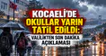 Kocaeli'de Okullar Tatil Edildi! Valilik Açıkladı: 15 Ekim'de Eğitime 1 Gün Ara Verildi