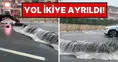İstanbul'da Sağanak Yağışın Bilançosu Ağır: Eyüpsultan'da Yol Ortadan İkiye Ayrıldı!