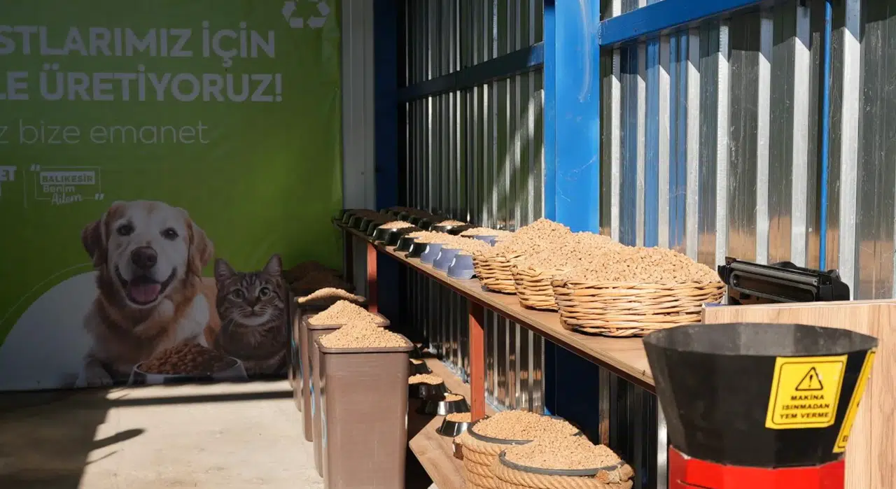 Balıkesir Büyükşehir, can dostların mamasını kendi üretiyor