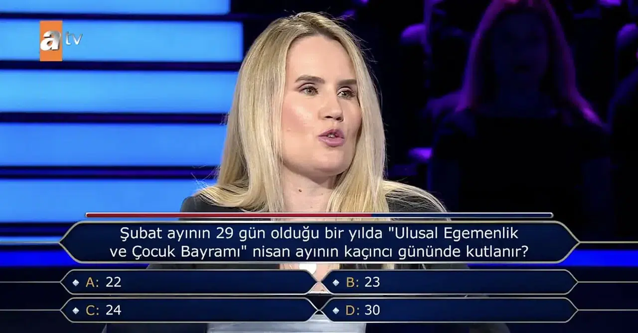 Kim Milyoner Olmak İster Yarışmacısı 23 Nisan Sorusunda Seyirciye Güvendi