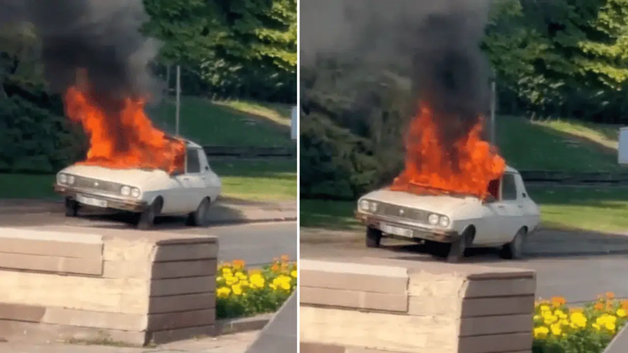 TBMM Önünde Otomobilini Yakan Şahıs Gözaltına Alındı