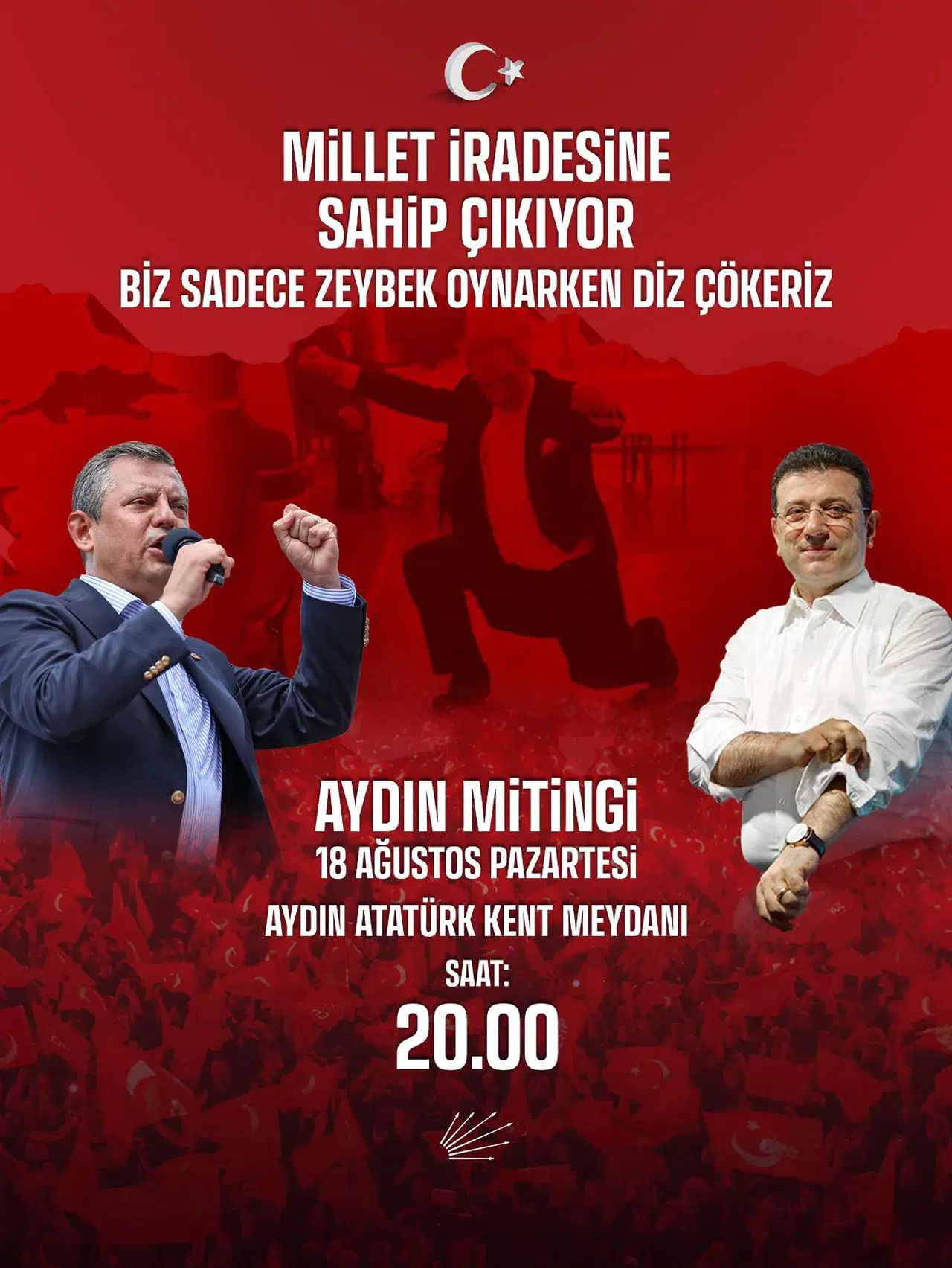 CHP, Aydın’da Büyük Miting Düzenliyor: “Biz Sadece Zeybek Oynarken Diz Çökeriz”