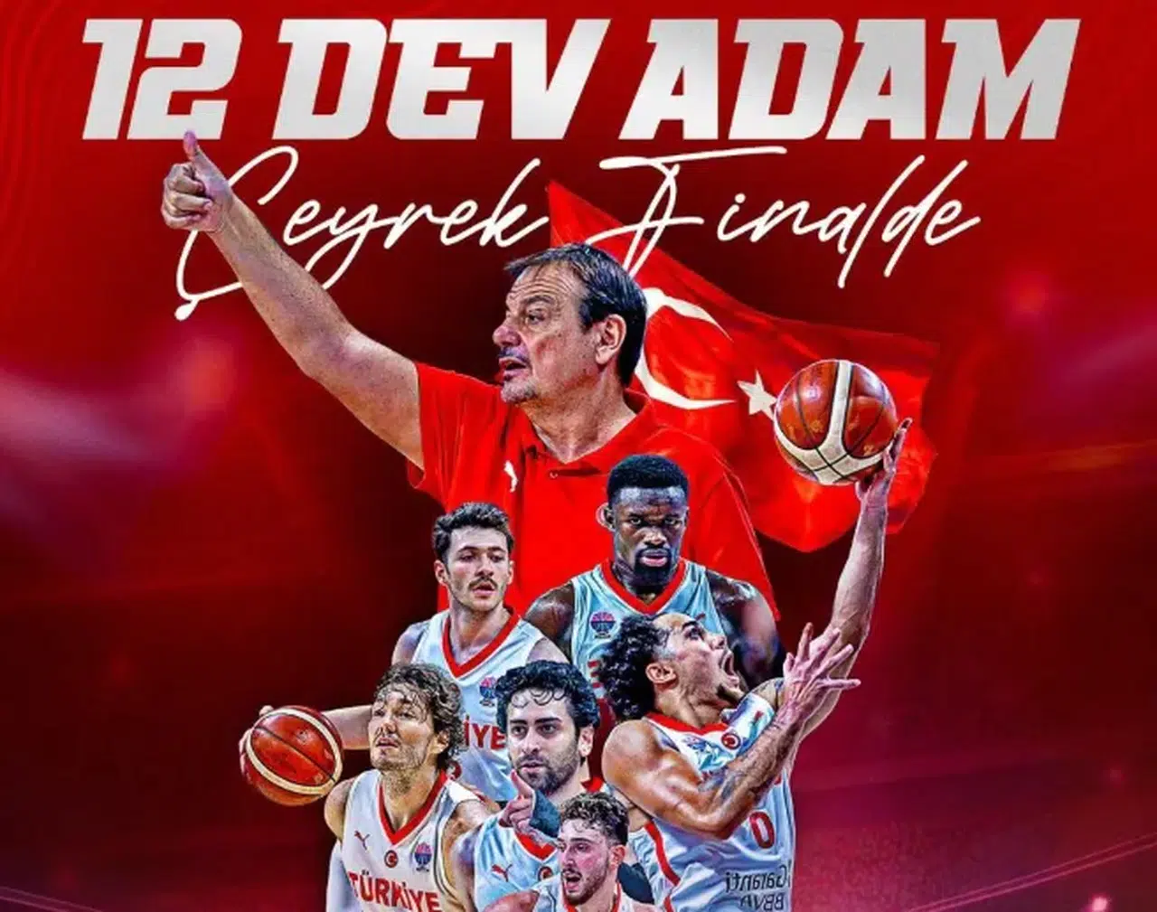 12 Dev Adam Çeyrek Finalde: Türkiye 85 - 79 İsveç