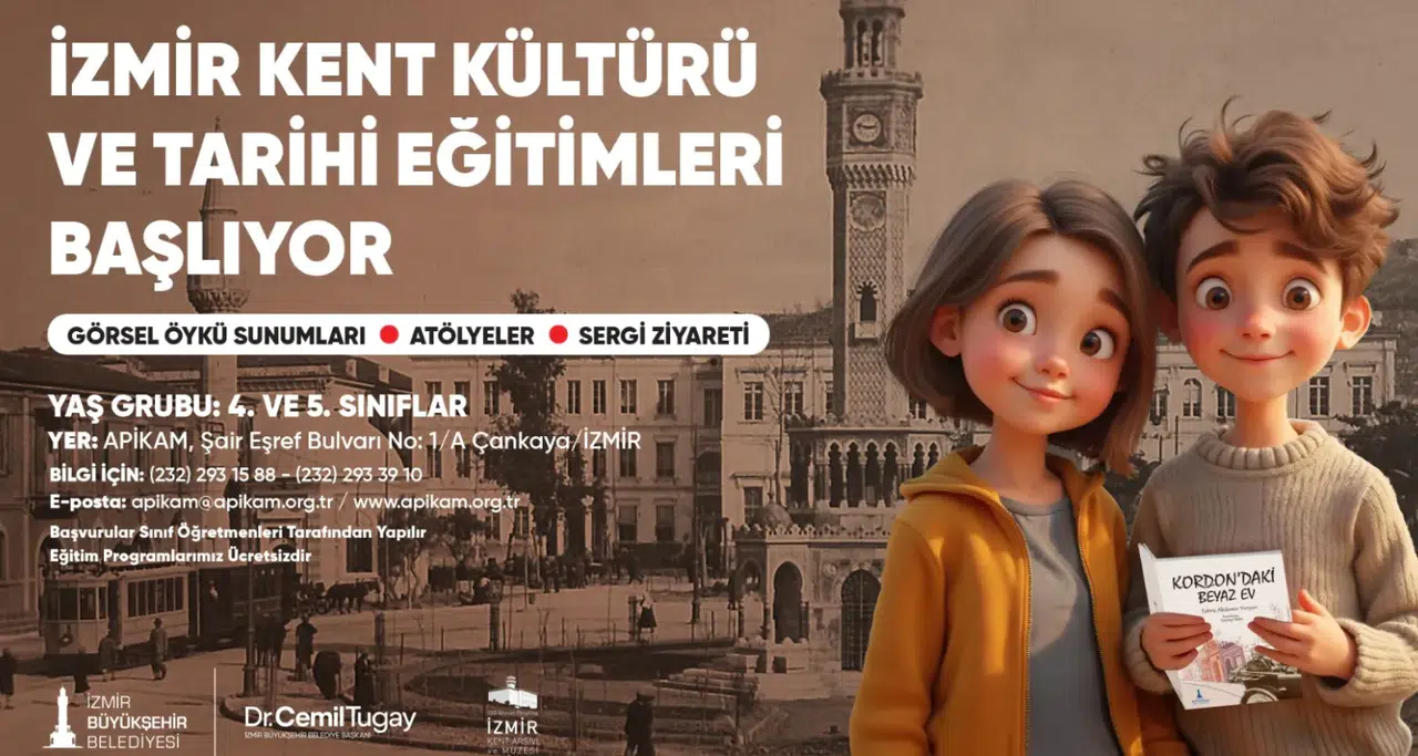 İzmir'de Çocuklara Ücretsiz Kent Kültürü ve Tarihi Eğitimleri Başlıyor
