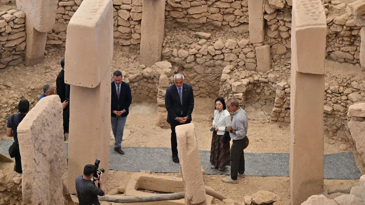Bakan Ersoy ve Prenses Mikasa, Göbeklitepe'de insanlık mirasını ziyaret etti