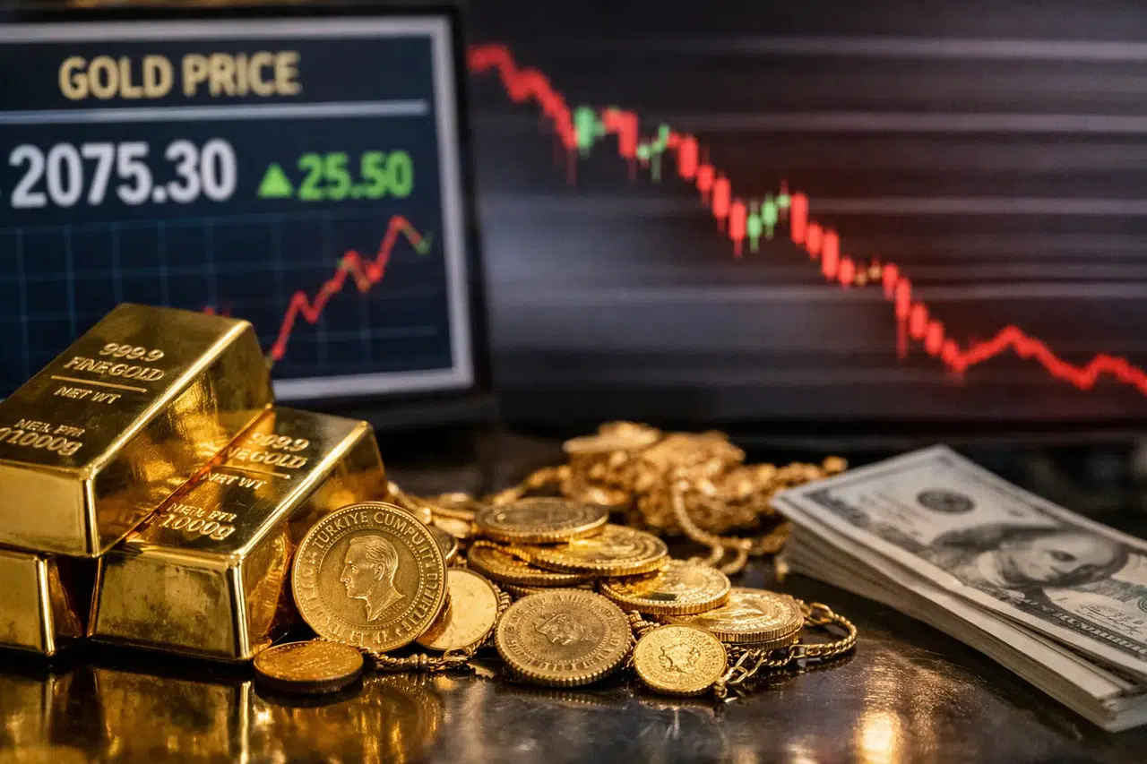 Altın fiyatları dünya çapında rekoru gördü: Son 1 haftada sert yükselişten hızlı geri çekilmeye