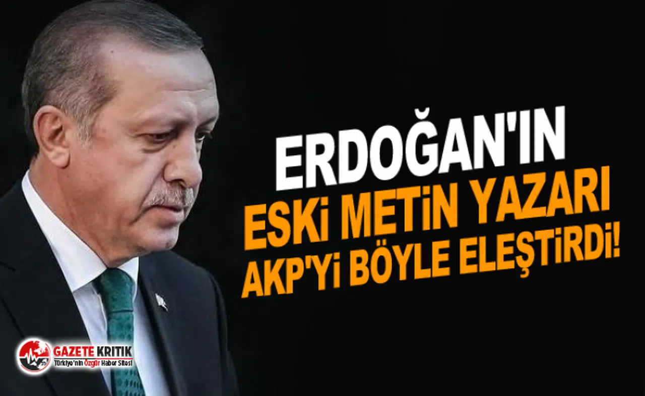Erdoğan'ın eski metin yazarı AKP'yi böyle eleştirdi!