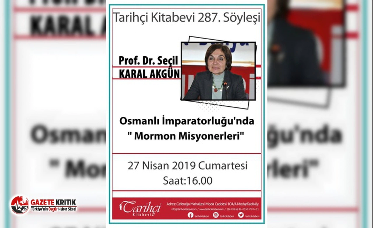 Prof. Dr. Seçil Karal Akgün söyleşisi Tarihçi Kitabevi’nde