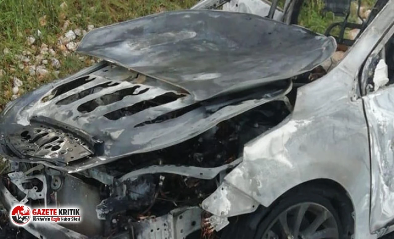 Korkunç olay! Küle dönen aracın bagajından ceset çıktı