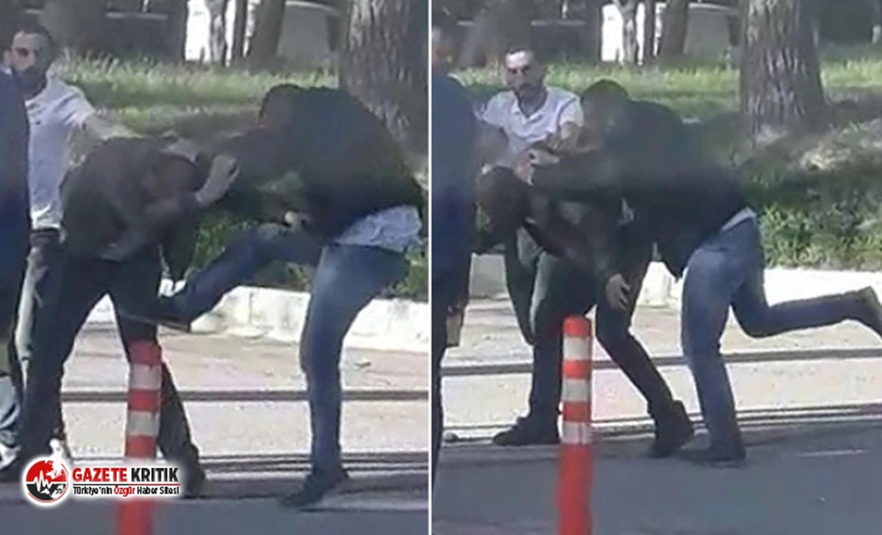 Üniversite kampüsünde genç kızın fotoğrafını çeken adamı dövdüler