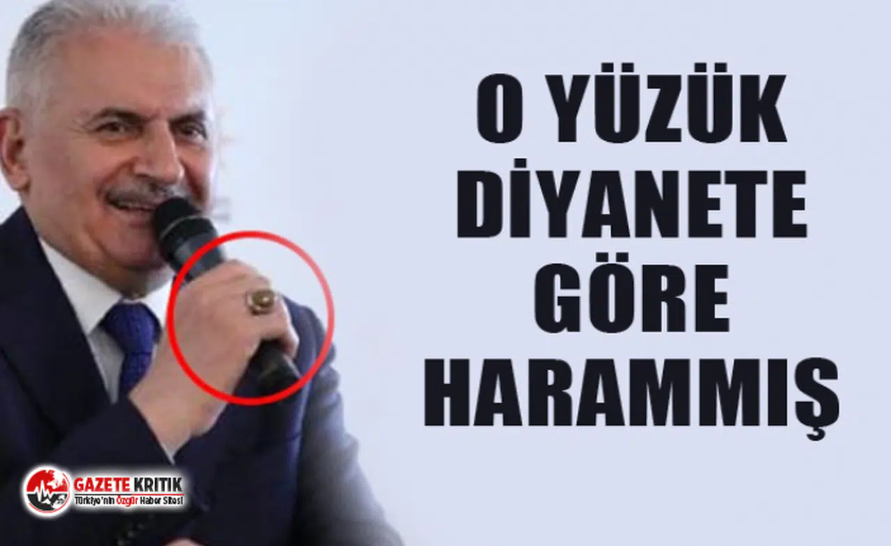 Binali Yıldırım'ın yüzüğündeki taş, Diyanet'e göre harammış
