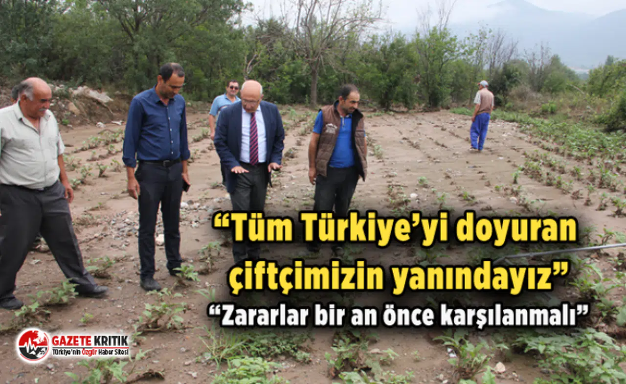 Çakırözer’den Türkiye’nin sebze yatağı Sarıcakaya’da çiftçilerle geçmiş olsun ziyareti