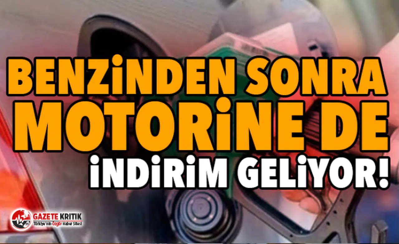 Benzinden sonra motorine de indirim geliyor