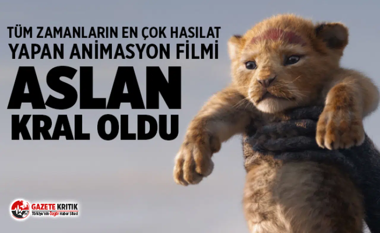Aslan Kral tüm zamanların en çok hasılat yapan animasyon filmi oldu!