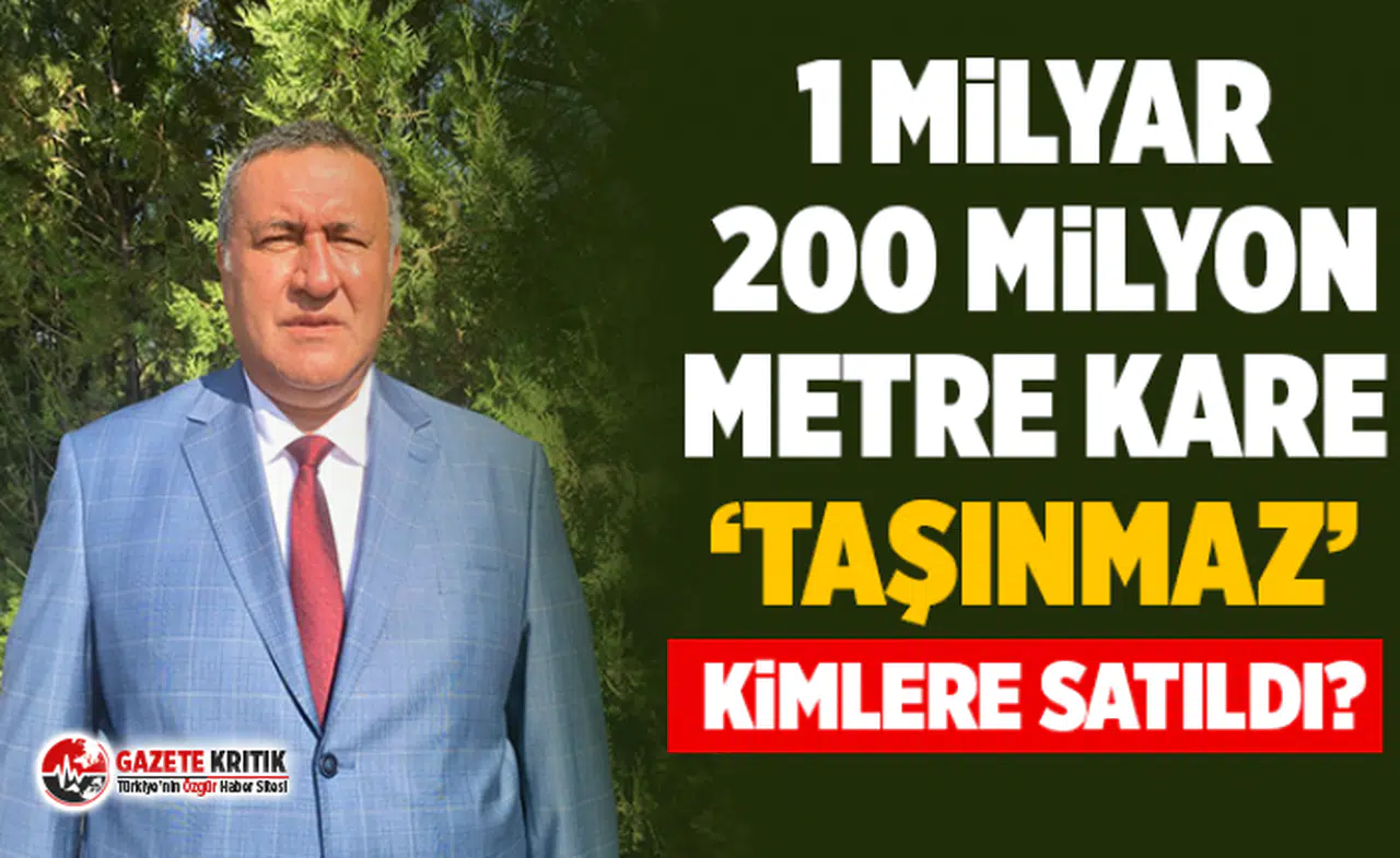 CHP'li Gürer: “Hazine arazilerini parsel parsel satıyorlar!”