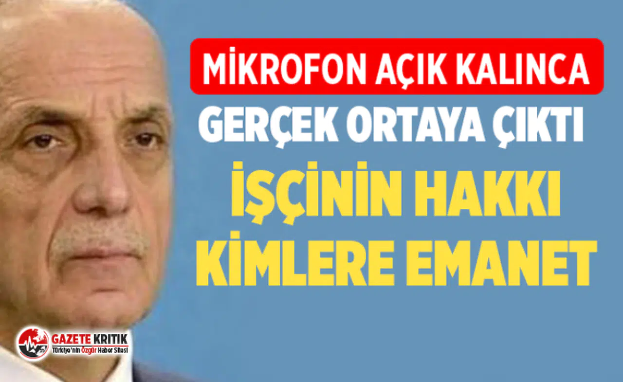 Türk-İş Başkanı Ergün Atalay’dan tepki çeken sözler!