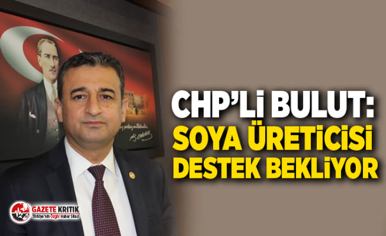 CHP'li Burhanettin Bulut: Soya Üreticisi Destek Bekliyor