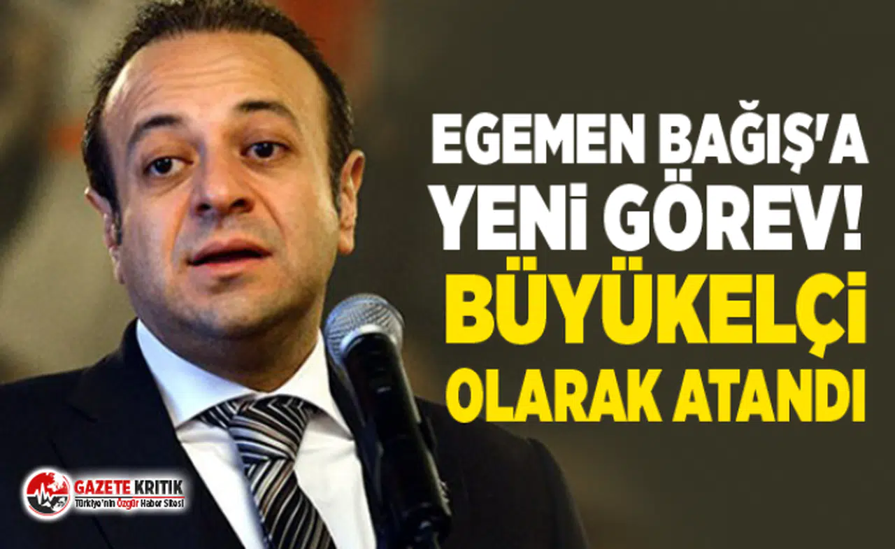 Egemen Bağış'a yeni görev! Büyükelçi olarak atandı
