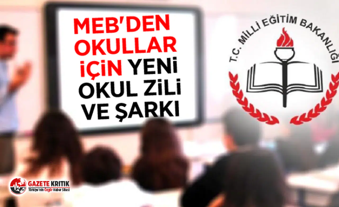 MEB'den okullar için yeni okul zili ve şarkı