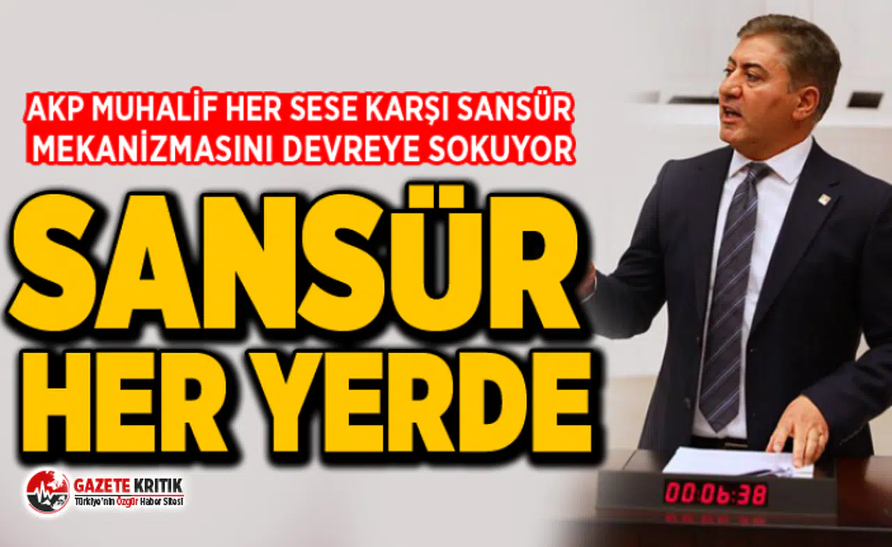 MURAT EMİR:AKP MUHALİF HER SESE KARŞI SANSÜR MEKANİZMASINI DEVREYE SOKUYOR