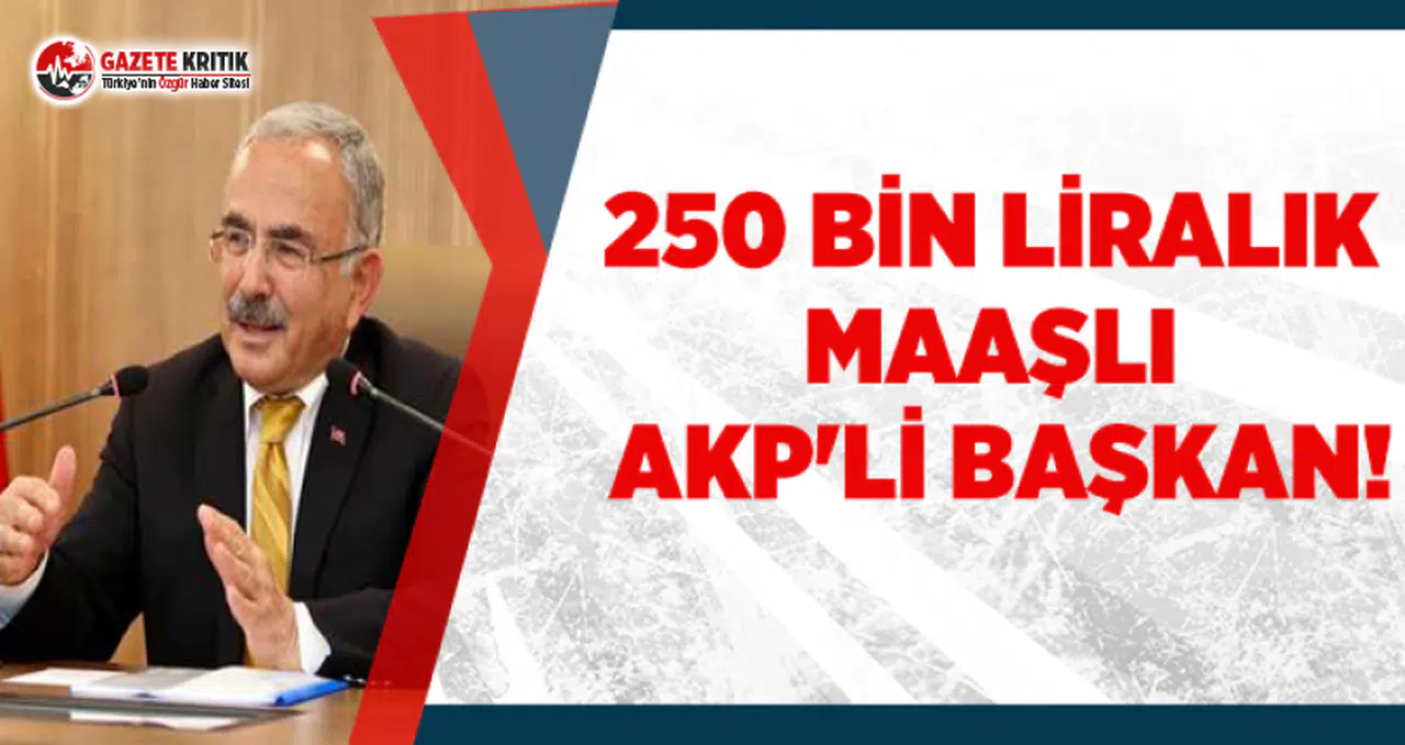 250 bin liralık maaşlı AKP'li başkan!