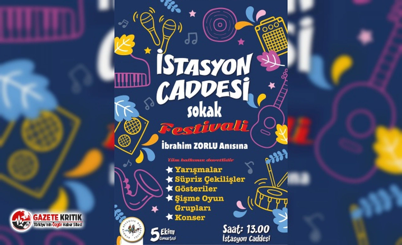 İstasyon Caddesi Sokak Festivali Başlıyor