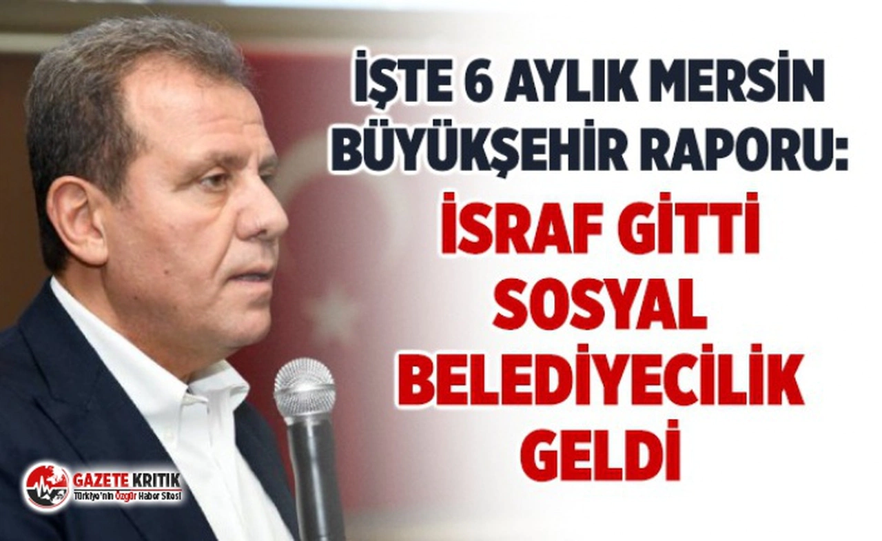 MERSİN'DE SOSYAL BELEDİYECİLİK ÖRNEĞİ!İSRAF GİTTİ, TASARRUF GELDİ