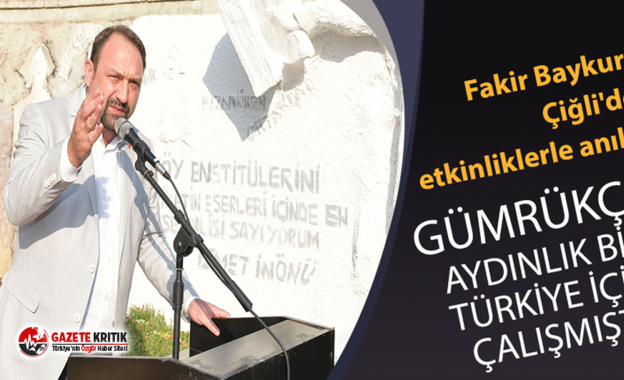 Yazar Fakir Baykurt Çiğli’de etkinliklerle anıldı