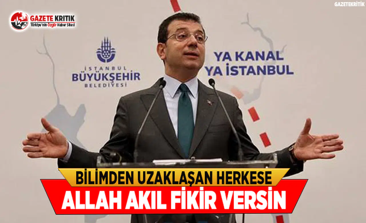 Başkan İmamoğlu Kanal İstanbul'un Getireceği Tehlikeleri Anlattı