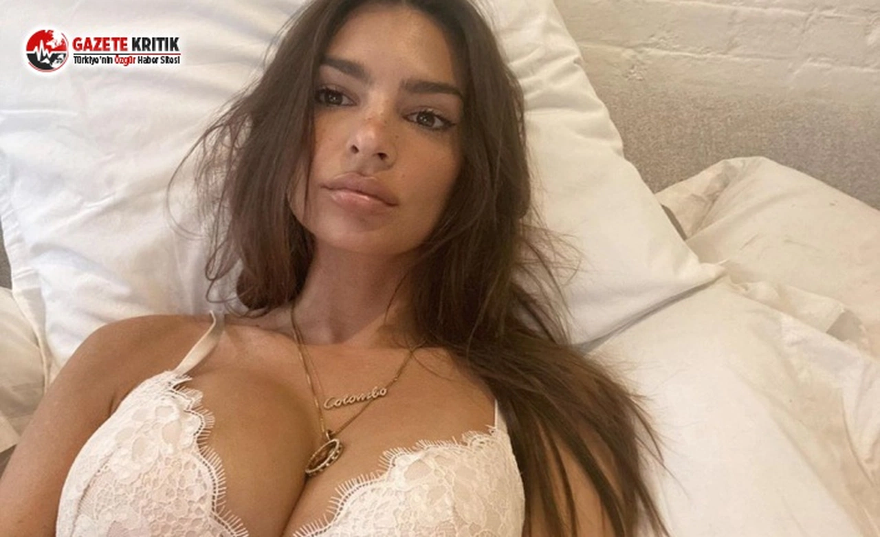 Emily Ratajkowski Çıkarttığı Sütyen ile Dikkat Çekti