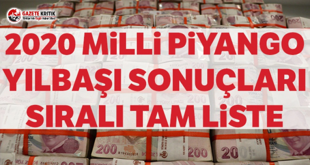 Milli Piyango Sonuçları Tam Liste