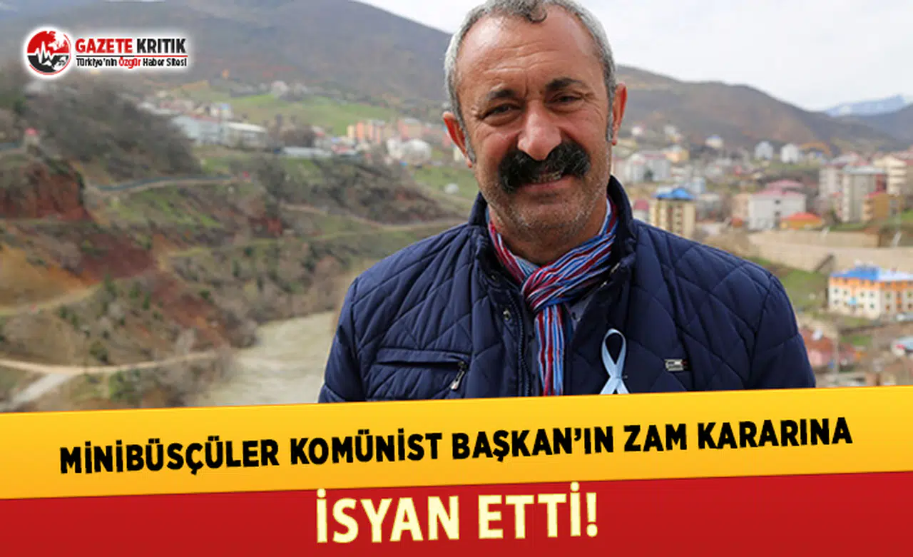 Minibüsçüler Komünist Başkan'ın Zam Kararına İsyan Etti!
