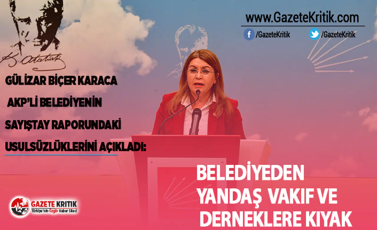 AKP'Lİ BELEDİYEDEN YANDAŞ  VAKIF VE  DERNEKLERE KIYAK