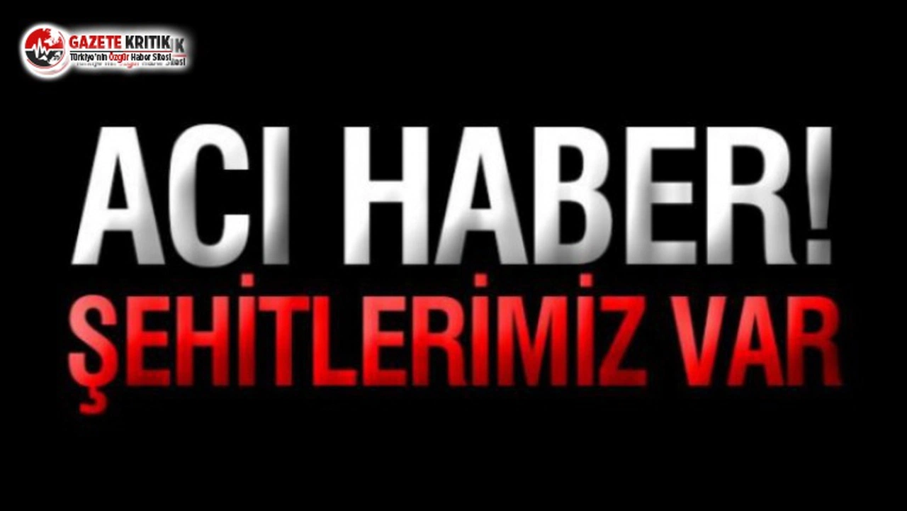 Barış Pınarı Harekâtı Bölgesi'nden acı haber: Şehitlerimiz var!