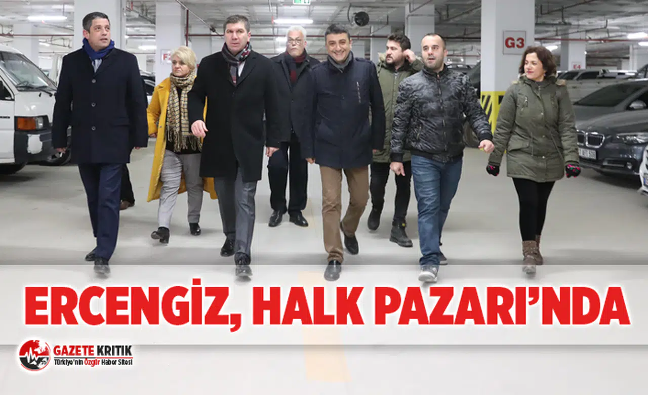 Başkan Ali Orkun Ercengiz, Halk Pazarı'nda...