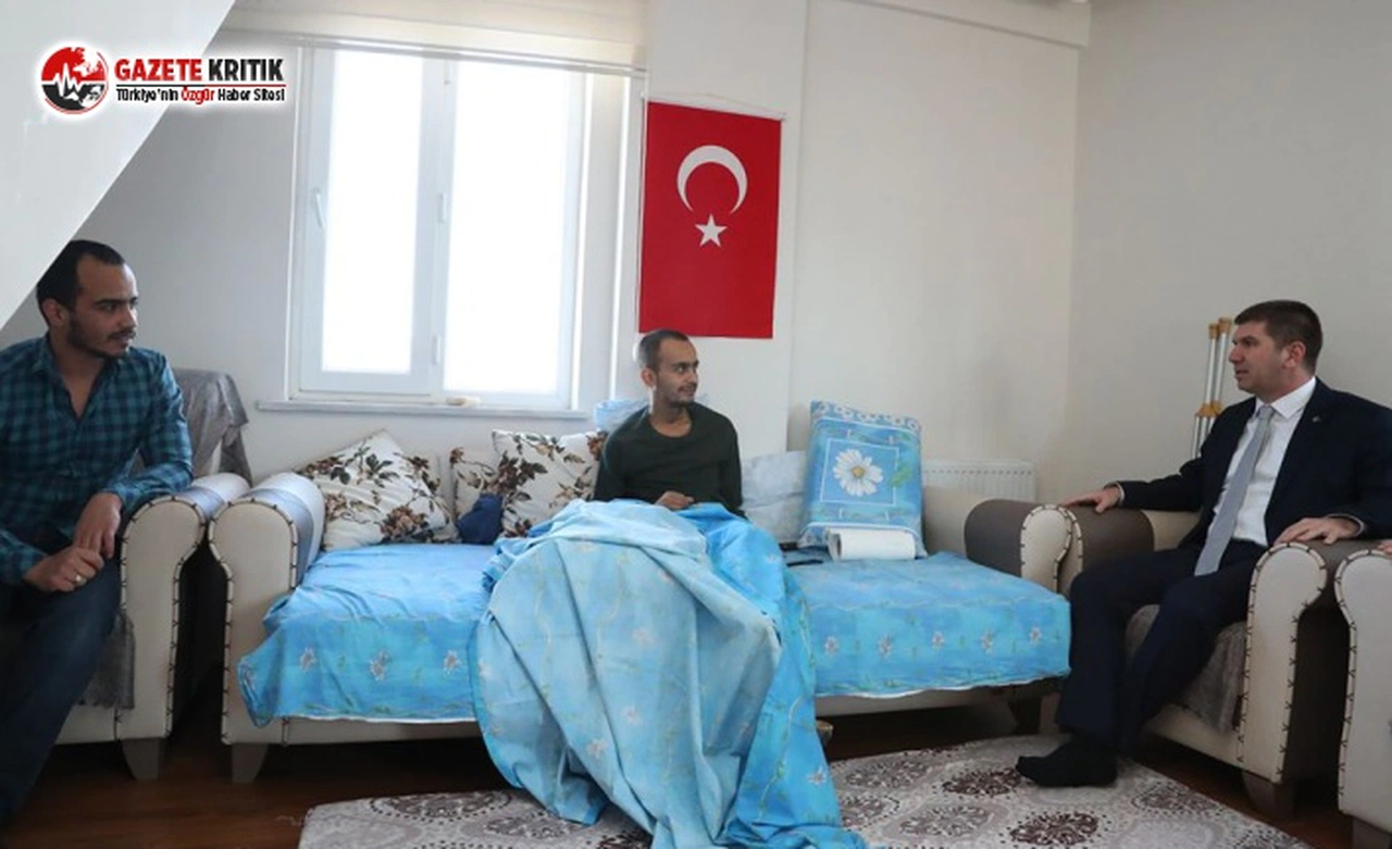 Başkan Ercengiz’den, Tel Abyad Gazisine ziyaret