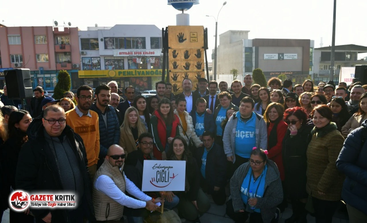 Çiğli’ye Öğrencilerin El İzlerinden Oluşan AISECEC Point Anıtı