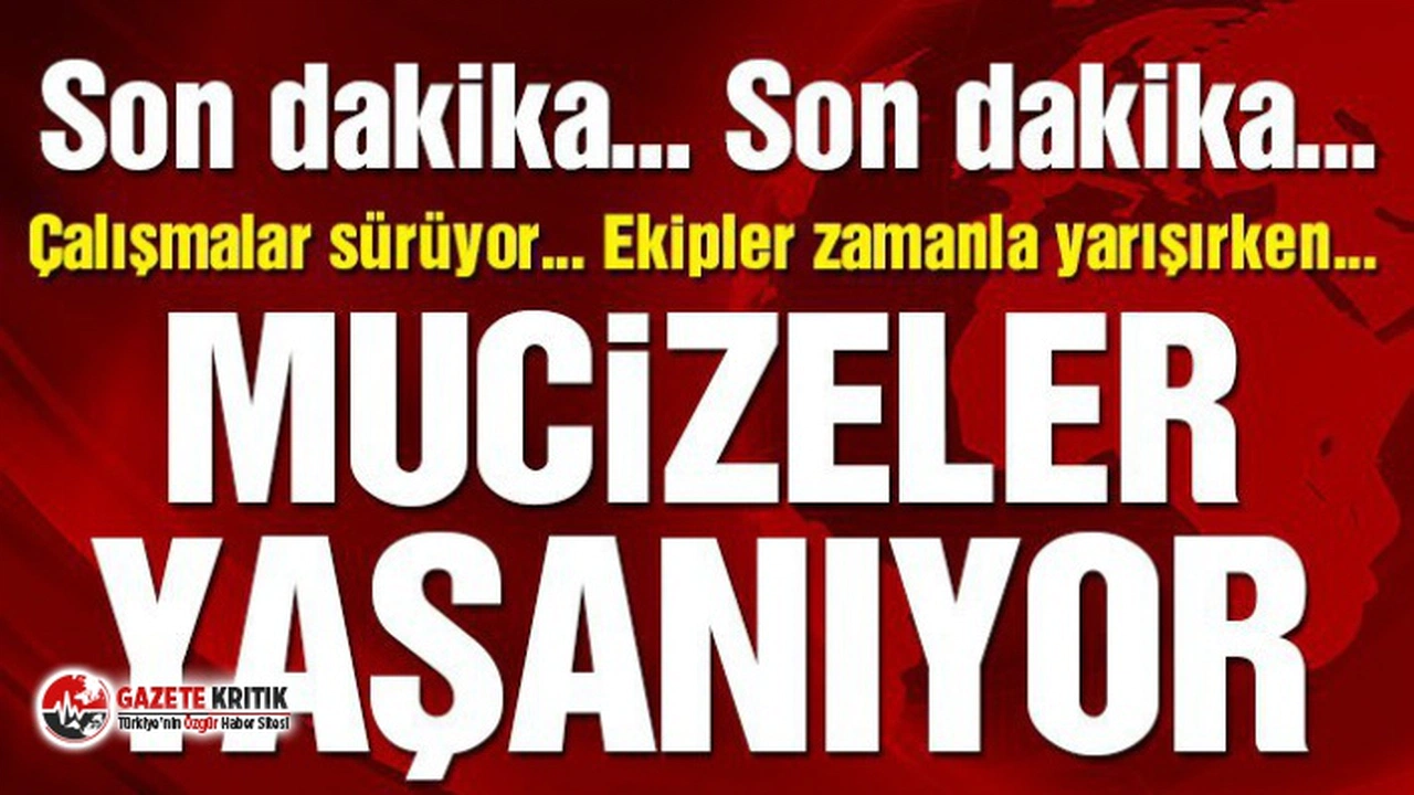 Elazığ depreminde 11 saat sonra mucize yaşandı!