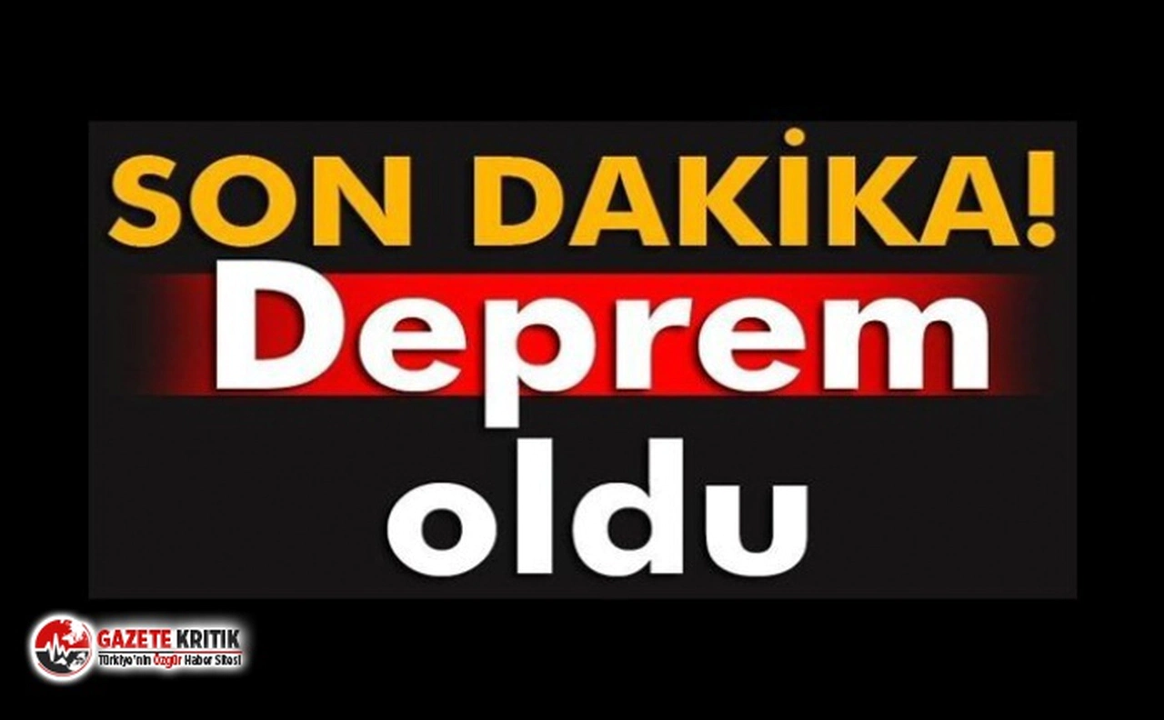 Son dakika...Elazığ'da 6.8 büyüklüğünde deprem!