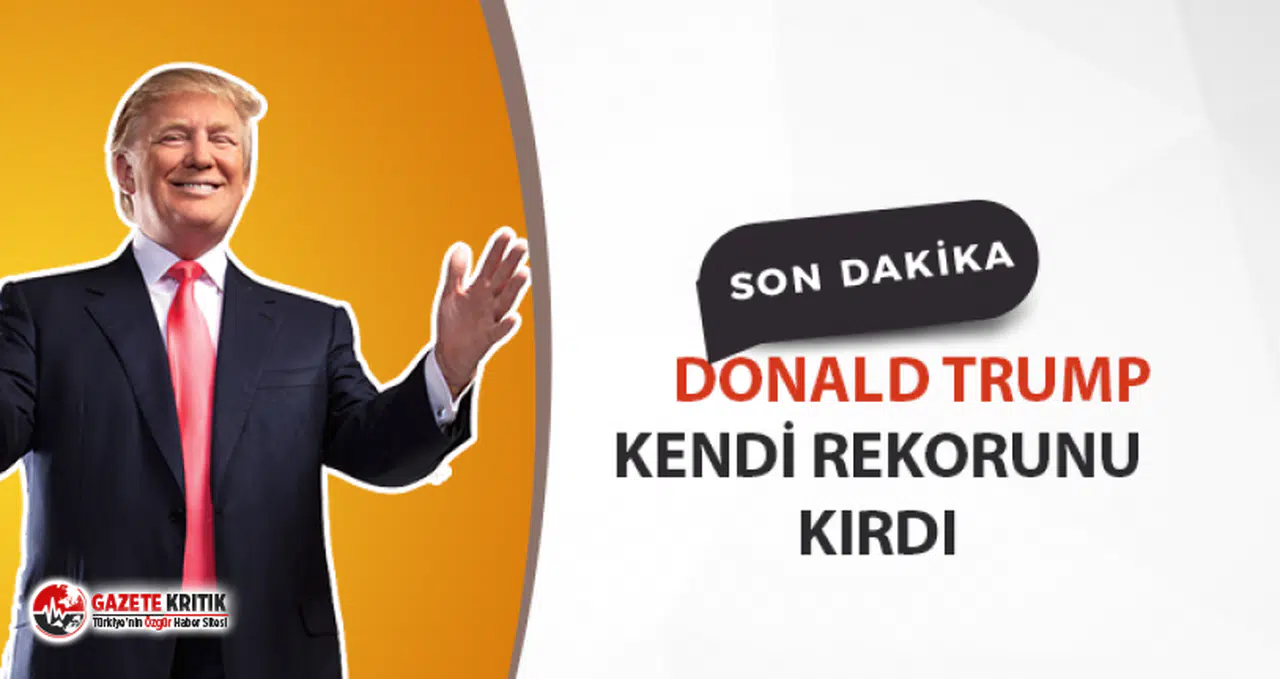 Trump Twitter'da kendi rekorunu kırdı