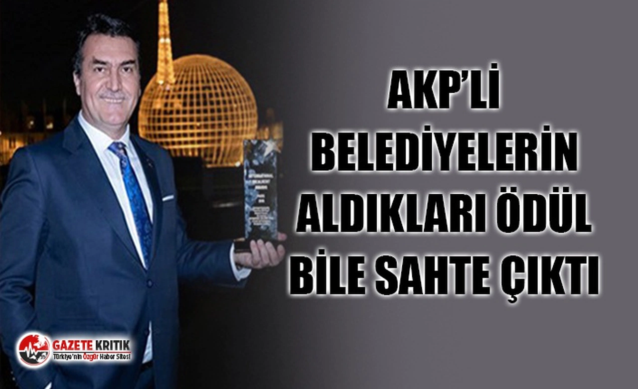 AKP'Lİ BELEDİYELER ÖDÜL ALDI, UNESCO ÖDÜLLER İÇİN ''BİZ VERMEDİK'' DEDİ