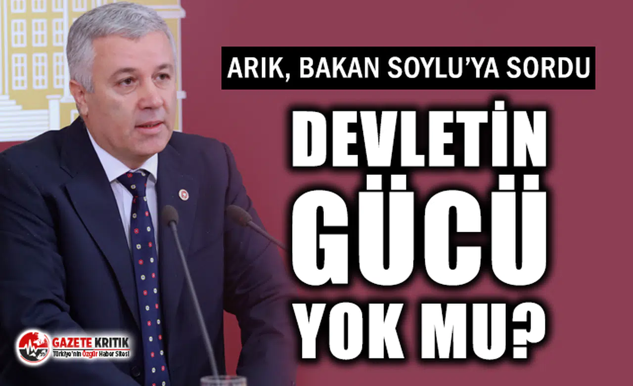 ARIK DERNEK VE VAKIFLAR ARACILIĞI İLE TOPLANAN YARDIMLARI İÇİŞLERİ BAKANI SOYLU'YA SORDU