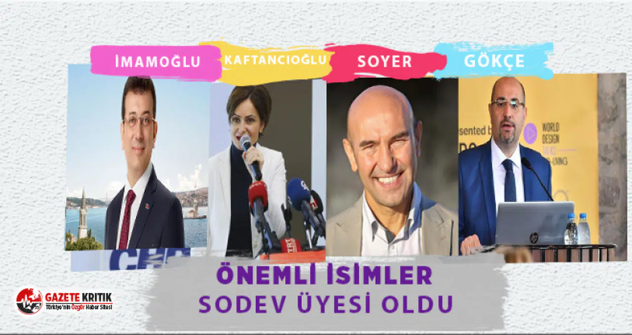 Çok sayıda ünlü isim SODEV üyesi oldu