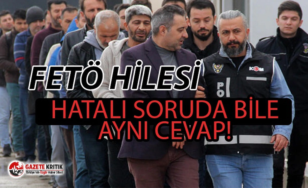 Hatalı soruda bile aynı şıkkı işaretlemişler!