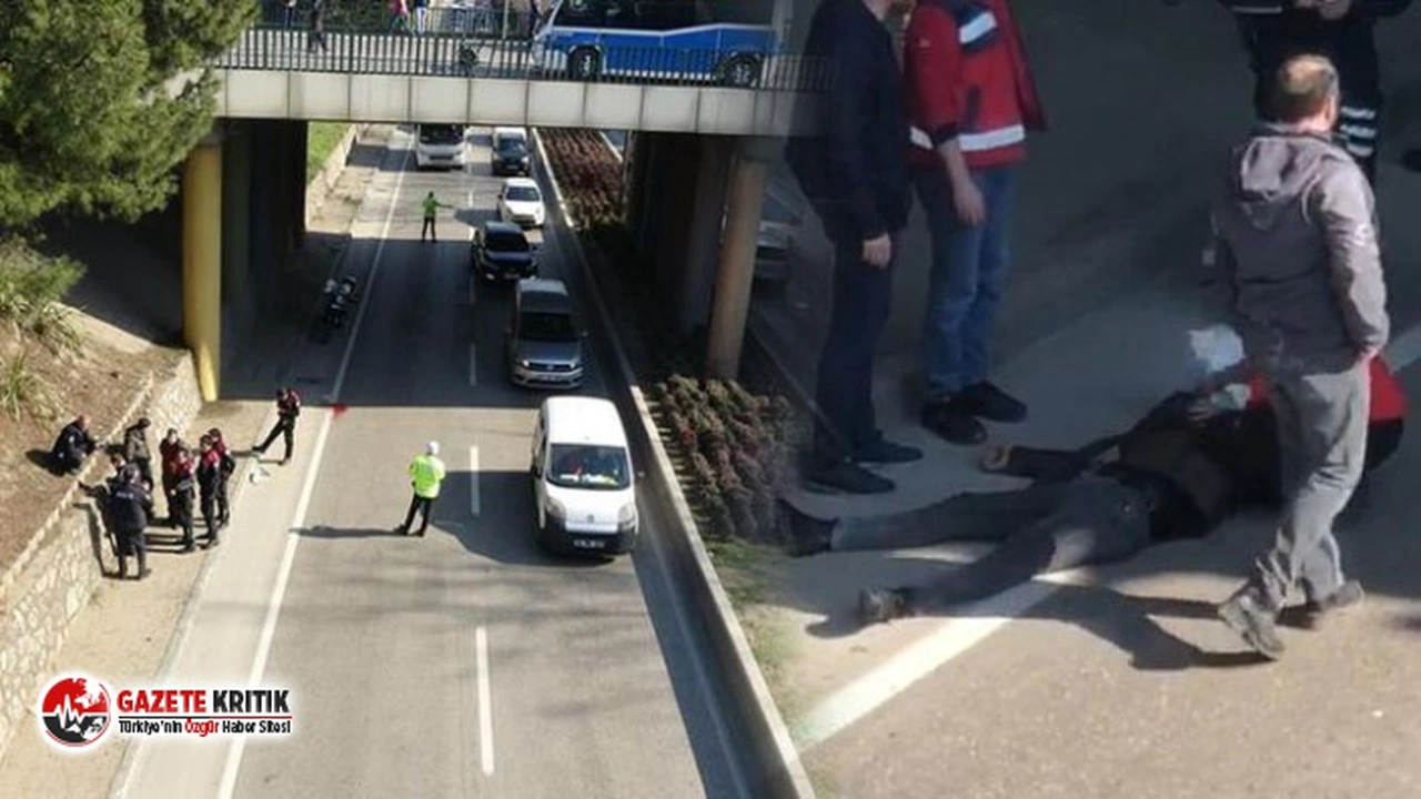 İntihara teşebbüs etti! Otomobilin üstüne düştü