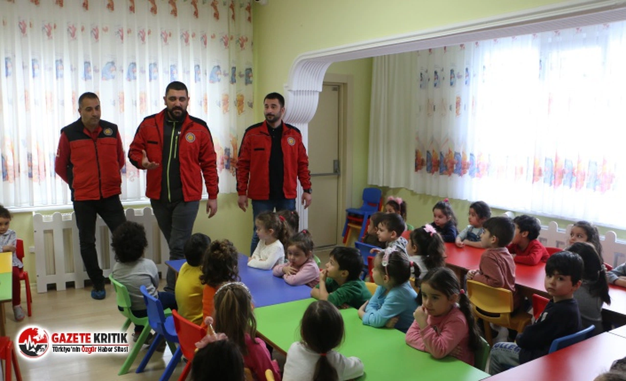 Kartal Belediyesi’nden Kreşli Miniklere İlk Yardım ve Afet Bilinçlendirme Eğitimi