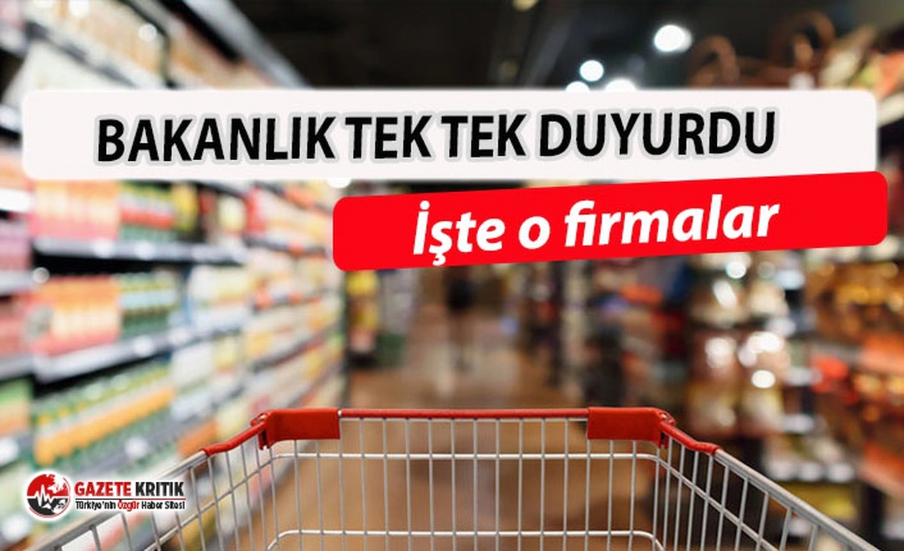 Tarım ve Orman Bakanlığı hile yapan firmaları tek tek açıkladı! İşte o firmaların isim listesi