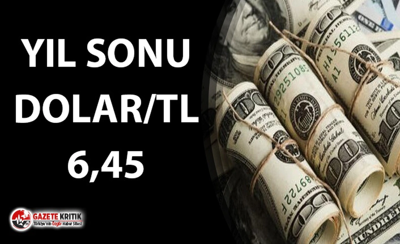 YIL SONU DOLAR BEKLENTİSİ: DOLAR/TL 6.45