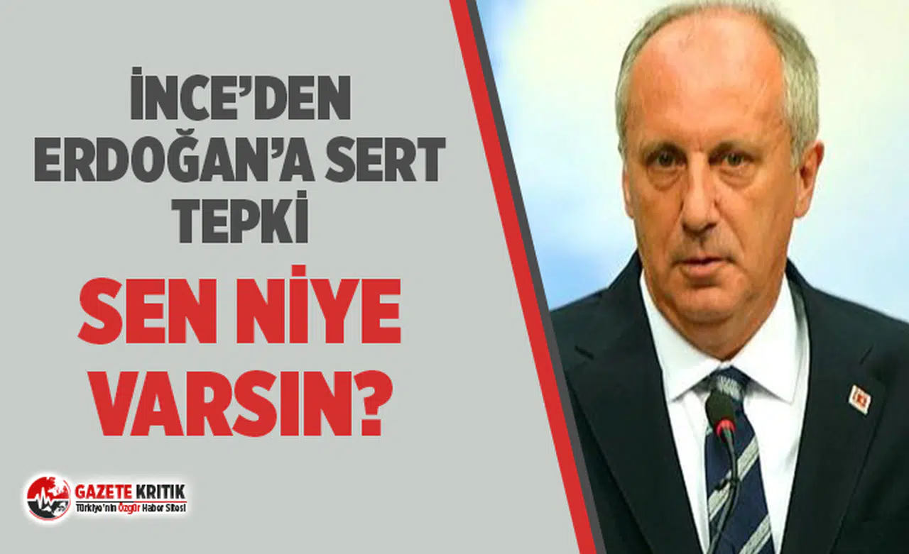 İnce: ''Devlet Yardım Kampanyası Başlatmaz Yardım Yapar''